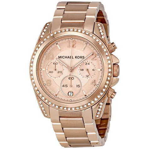 michael kors blair rose gold tone chronograph ladies watch mk5263|michael kors blair mk5263.